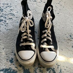 Converse Black and White High-Tops